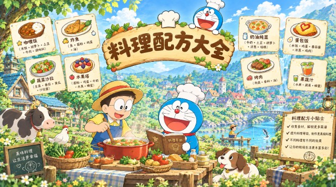 🍳哆啦A梦牧场物语-料理配方大全